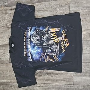 American Biker Vintage 2001 Sturgis Rally All over Printed T Shirt